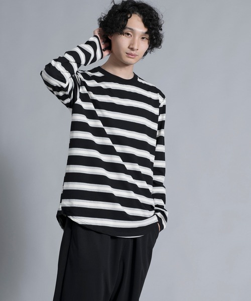 aimoha(アイモハ)の「aimoha men Classic Stripes Crewneck Sweater(スウェット・メンズ・ブラック/グレー/ブルー・MEDIUM/LARGE/X-LARGE/XX-LARGE/XXX-LARGE)」の18枚目の写真