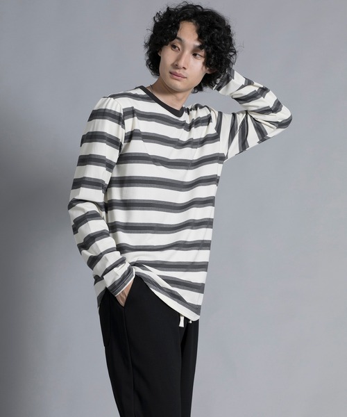 aimoha(アイモハ)の「aimoha men Classic Stripes Crewneck Sweater(スウェット・メンズ・ブラック/グレー/ブルー・MEDIUM/LARGE/X-LARGE/XX-LARGE/XXX-LARGE)」の21枚目の写真