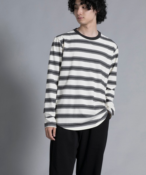 aimoha(アイモハ)の「aimoha men Classic Stripes Crewneck Sweater(スウェット・メンズ・ブラック/グレー/ブルー・MEDIUM/LARGE/X-LARGE/XX-LARGE/XXX-LARGE)」の22枚目の写真
