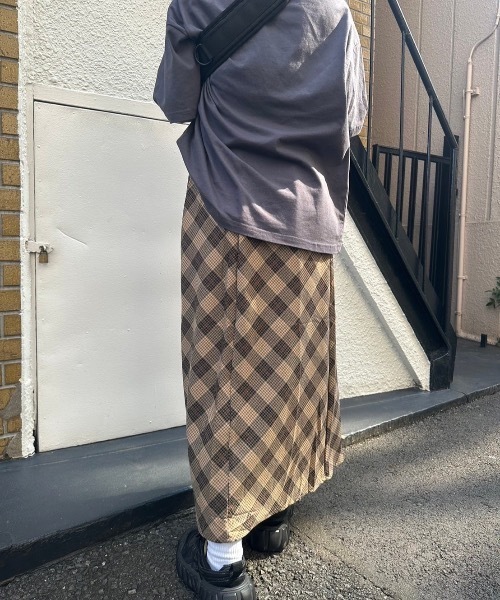 nemne store(ネンネストア)の「【keel】チェックミドルスカート(スカート・レディース・アイボリー/ベージュ・SMALL/MEDIUM)」の17枚目の写真