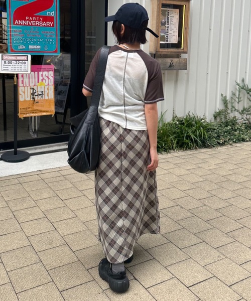nemne store(ネンネストア)の「【keel】チェックミドルスカート(スカート・レディース・アイボリー/ベージュ・SMALL/MEDIUM)」の13枚目の写真