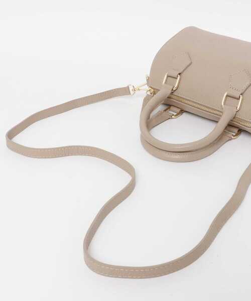 AULENTTI（オウレンティ）の「AULENTTI　ミニボストンバッグ（ボストンバッグ・レディース・ブラック/ベージュ・ONE）」の10枚目の写真