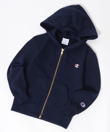 Champion（チャンピオン）の「2025AW Champion/チャンピオン ワンポイントロゴ刺繍 スウェット フルジップパーカー トレーナー キッズ（パーカー・キッズ）」