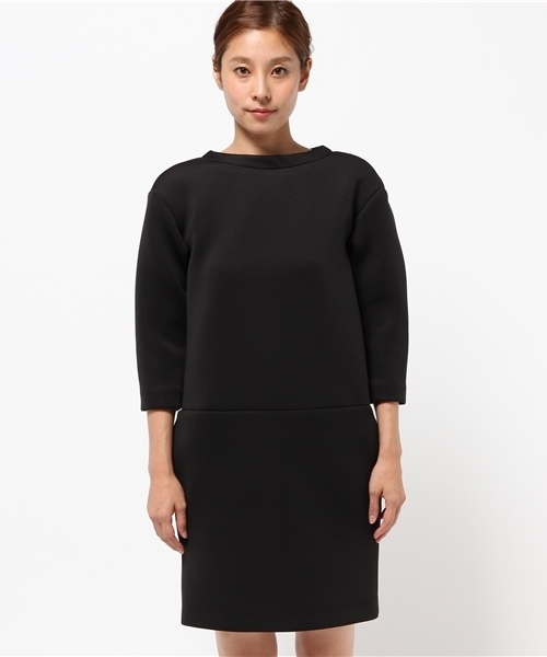 ESTNATION（エストネーション）の「ESTNATION ジャージーワンピース（ワンピース・レディース・ブラック/ブルー/ゴールド・38/36）」の10枚目の写真