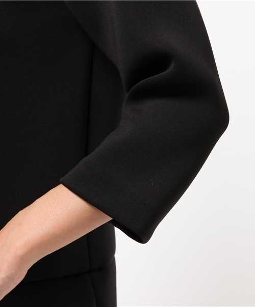 ESTNATION（エストネーション）の「ESTNATION ジャージーワンピース（ワンピース・レディース・ブラック/ブルー/ゴールド・38/36）」の6枚目の写真