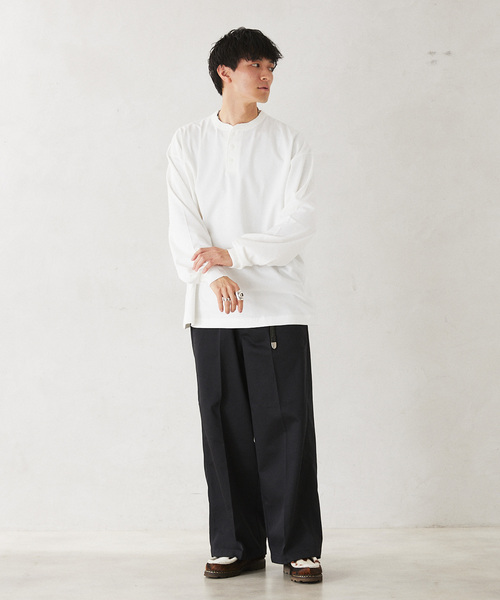 Dickies(ディッキーズ)の「DICKIES / ディッキーズ 別注 シンチバック ワイドワークパンツ(チノパンツ・メンズ・チャコールグレー/ブラック/ベージュ・MEDIUM/X-LARGE/LARGE)」の7枚目の写真