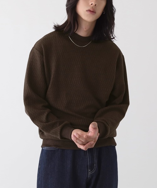 n'OrLABEL(ノアールレーベル)の「ライスサーマルプルオーバー(Tシャツ/カットソー・メンズ・ブラック/ブラウン・M/L)」の3枚目の写真