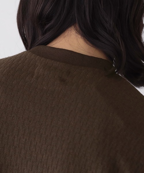 n'OrLABEL(ノアールレーベル)の「ライスサーマルプルオーバー(Tシャツ/カットソー・メンズ・ブラック/ブラウン・M/L)」の6枚目の写真