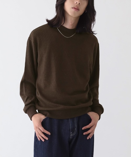 n'OrLABEL(ノアールレーベル)の「ライスサーマルプルオーバー(Tシャツ/カットソー・メンズ・ブラック/ブラウン・M/L)」の19枚目の写真