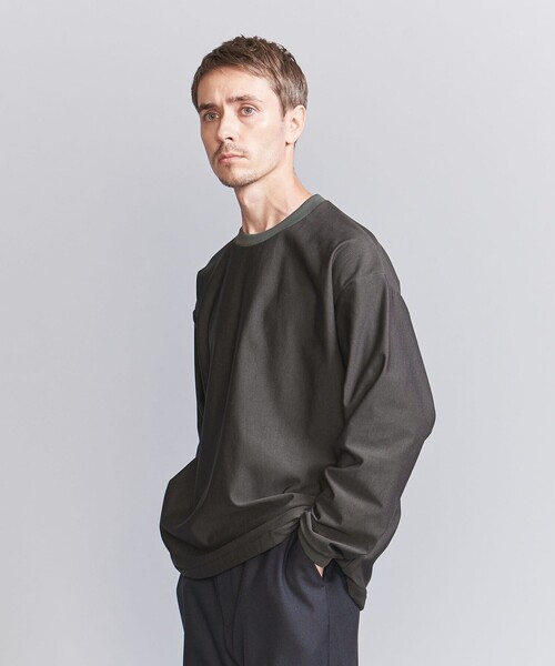 BEAUTY&YOUTH UNITED ARROWS(ビューティーアンドユースユナイテッドアローズ)の「パーフェクト ストレッチ アジャスト クルーネック スウェット ‐伸縮性‐(スウェット・メンズ・ブラック/ダークグレー/ベージュ・XL/L/M/S)」の2枚目の写真