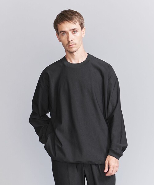 BEAUTY&YOUTH UNITED ARROWS(ビューティーアンドユースユナイテッドアローズ)の「パーフェクト ストレッチ アジャスト クルーネック スウェット ‐伸縮性‐(スウェット・メンズ・ブラック/ダークグレー/ベージュ・XL/L/M/S)」の8枚目の写真