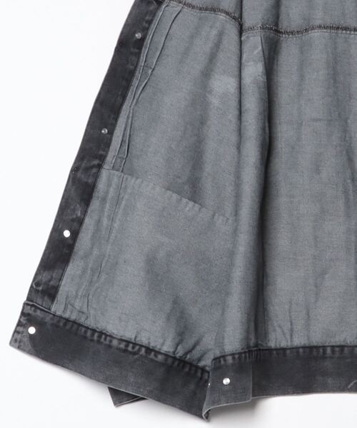 FUNALIVE(ファンアライブ)の「10oz wide denim jacket / 10oz ワイドデニムジャケット(デニムジャケット・メンズ・ブラック系2/ブラック/ブラック系3/ブラック系1/ネイビー・L/M)」の7枚目の写真