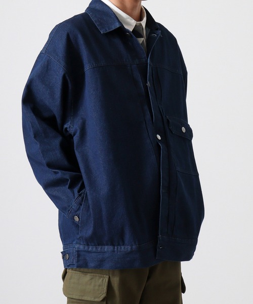 FUNALIVE(ファンアライブ)の「10oz wide denim jacket / 10oz ワイドデニムジャケット(デニムジャケット・メンズ・ブラック系2/ブラック/ブラック系3/ブラック系1/ネイビー・L/M)」の16枚目の写真