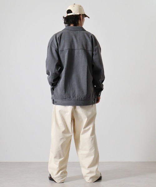 FUNALIVE(ファンアライブ)の「10oz wide denim jacket / 10oz ワイドデニムジャケット(デニムジャケット・メンズ・ブラック系2/ブラック/ブラック系3/ブラック系1/ネイビー・L/M)」の21枚目の写真
