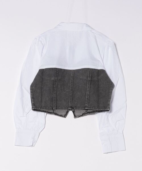GORGE（ゴージ）の「ＺＩＰデニムビスチェ切替シャツ（シャツ/ブラウス・レディース・ブラック/ブルー・F）」の8枚目の写真