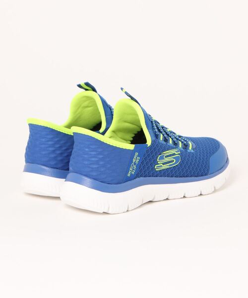 SKECHERS(スケッチャーズ)の「《SKECHERS》SUMMITS - HIGH RANGE(スリッポン・キッズ・ブラック×ブラック/ブルー系その他・22.5cm/23.5cm/23.0cm/24.0cm/25.0cm/22.0cm/18.0cm/19.0cm/20.0cm/21.0cm/21.5cm/17.0cm)」の3枚目の写真