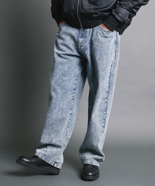 Magine(マージン)の「【SELECT】IR:10.5oz VINTAGE WASH LOOSE FIT DENIM PANTS/10.5oz ヴィンテージウォッシュ ルーズフィット デニムパンツ(デニムパンツ・メンズ・ケミカルウォッシュ/ブラック/ブラック系その他・M/L)」の3枚目の写真