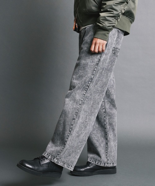 Magine(マージン)の「【SELECT】IR:10.5oz VINTAGE WASH LOOSE FIT DENIM PANTS/10.5oz ヴィンテージウォッシュ ルーズフィット デニムパンツ(デニムパンツ・メンズ・ケミカルウォッシュ/ブラック/ブラック系その他・M/L)」の10枚目の写真