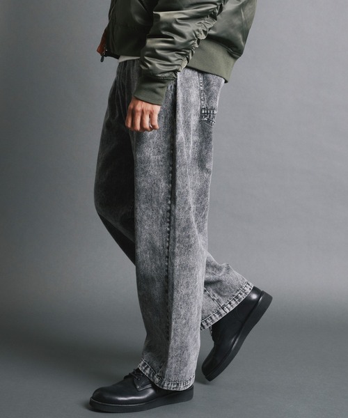 Magine(マージン)の「【SELECT】IR:10.5oz VINTAGE WASH LOOSE FIT DENIM PANTS/10.5oz ヴィンテージウォッシュ ルーズフィット デニムパンツ(デニムパンツ・メンズ・ケミカルウォッシュ/ブラック/ブラック系その他・M/L)」の11枚目の写真