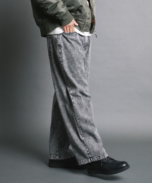 Magine(マージン)の「【SELECT】IR:10.5oz VINTAGE WASH LOOSE FIT DENIM PANTS/10.5oz ヴィンテージウォッシュ ルーズフィット デニムパンツ(デニムパンツ・メンズ・ケミカルウォッシュ/ブラック/ブラック系その他・M/L)」の12枚目の写真