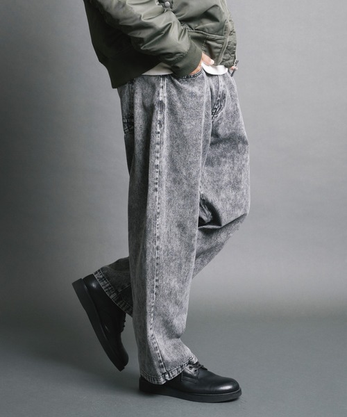 Magine(マージン)の「【SELECT】IR:10.5oz VINTAGE WASH LOOSE FIT DENIM PANTS/10.5oz ヴィンテージウォッシュ ルーズフィット デニムパンツ(デニムパンツ・メンズ・ケミカルウォッシュ/ブラック/ブラック系その他・M/L)」の13枚目の写真