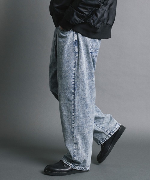 Magine(マージン)の「【SELECT】IR:10.5oz VINTAGE WASH LOOSE FIT DENIM PANTS/10.5oz ヴィンテージウォッシュ ルーズフィット デニムパンツ(デニムパンツ・メンズ・ケミカルウォッシュ/ブラック/ブラック系その他・M/L)」の16枚目の写真