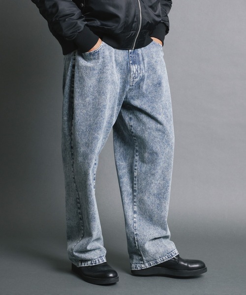 Magine(マージン)の「【SELECT】IR:10.5oz VINTAGE WASH LOOSE FIT DENIM PANTS/10.5oz ヴィンテージウォッシュ ルーズフィット デニムパンツ(デニムパンツ・メンズ・ケミカルウォッシュ/ブラック/ブラック系その他・M/L)」の17枚目の写真