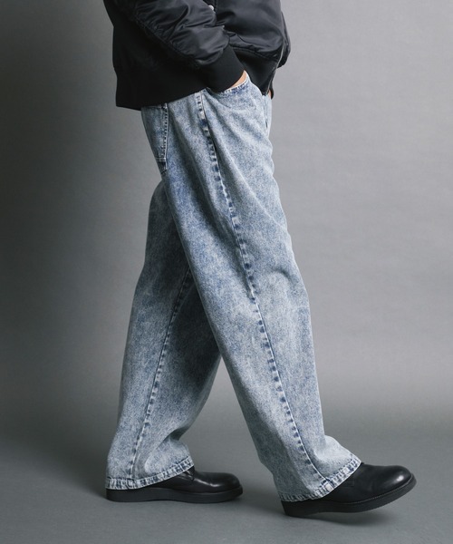 Magine(マージン)の「【SELECT】IR:10.5oz VINTAGE WASH LOOSE FIT DENIM PANTS/10.5oz ヴィンテージウォッシュ ルーズフィット デニムパンツ(デニムパンツ・メンズ・ケミカルウォッシュ/ブラック/ブラック系その他・M/L)」の18枚目の写真