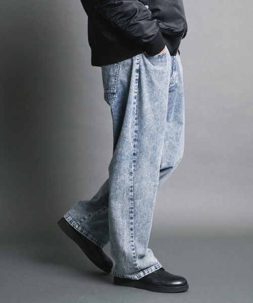 Magine(マージン)の「【SELECT】IR:10.5oz VINTAGE WASH LOOSE FIT DENIM PANTS/10.5oz ヴィンテージウォッシュ ルーズフィット デニムパンツ(デニムパンツ・メンズ・ケミカルウォッシュ/ブラック/ブラック系その他・M/L)」の19枚目の写真