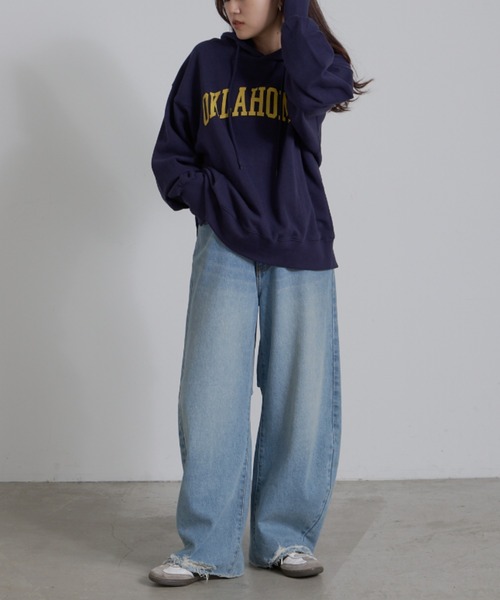 CIAOPANIC TYPY（チャオパニックティピー）の「アソートロゴオーバーサイズパーカー（パーカー・レディース・オフホワイト/グレー/ネイビー・ONE SIZE）」の21枚目の写真