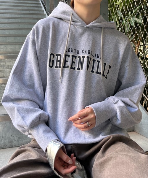 CIAOPANIC TYPY（チャオパニックティピー）の「アソートロゴオーバーサイズパーカー（パーカー・レディース・オフホワイト/グレー/ネイビー・ONE SIZE）」の11枚目の写真