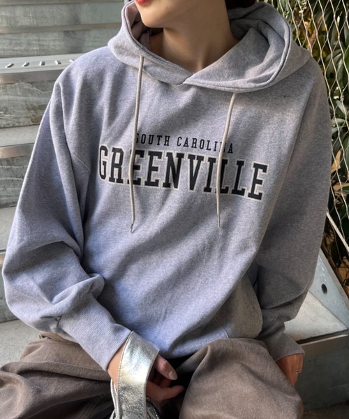 CIAOPANIC TYPY（チャオパニックティピー）の「アソートロゴオーバーサイズパーカー（パーカー・レディース・オフホワイト/グレー/ネイビー・ONE SIZE）」の9枚目の写真