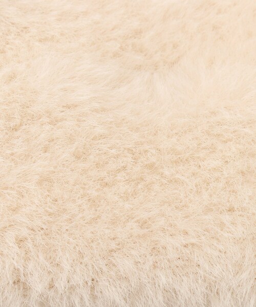 THE SHOP TK （ザ ショップ ティーケー ）の「◆【＠BAILA掲載】ファーワッチキャップ（ニットキャップ/ビーニー・レディース・アイボリー/ブラック・00）」の5枚目の写真