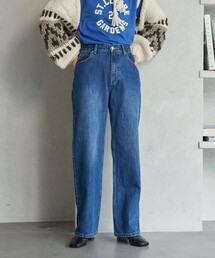 FREAK’S STORE/フリークスストア The Yarn. Calla straight denim/カラ ストレートデニム/ハイウエストデニム