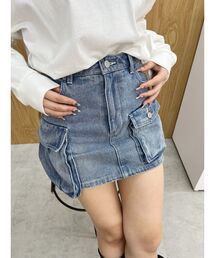 EVRIS | カーゴポケットデニムスカート(デニムスカート)