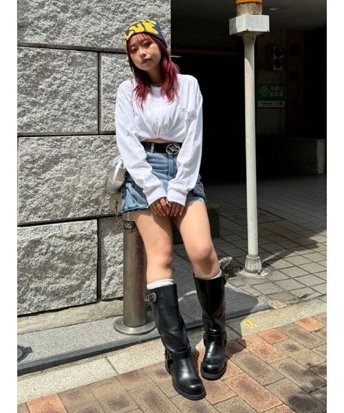 EVRIS(エヴリス)の「カーゴポケットデニムスカート(デニムスカート・レディース・ブルー/ブラック・SMALL/MEDIUM)」の10枚目の写真