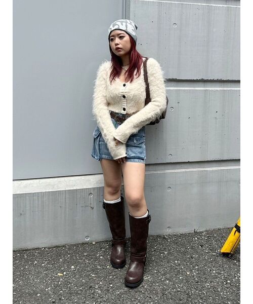 EVRIS(エヴリス)の「カーゴポケットデニムスカート(デニムスカート・レディース・ブルー/ブラック・SMALL/MEDIUM)」の14枚目の写真