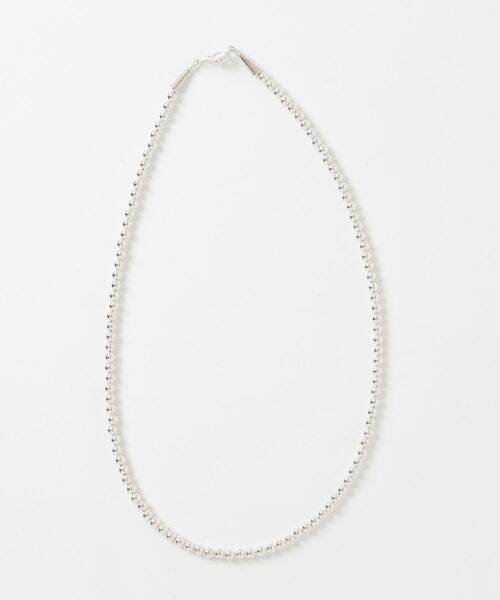 ERICKA NICOLAS BEGAY(エリッカ ニコラス ビゲイ)の「【ERICKA NICOLAS BEGAY】 NAVAJO PEARL NECKLACE / 5-60(ネックレス・メンズ・シルバー系2/シルバー系1・60cm)」の2枚目の写真