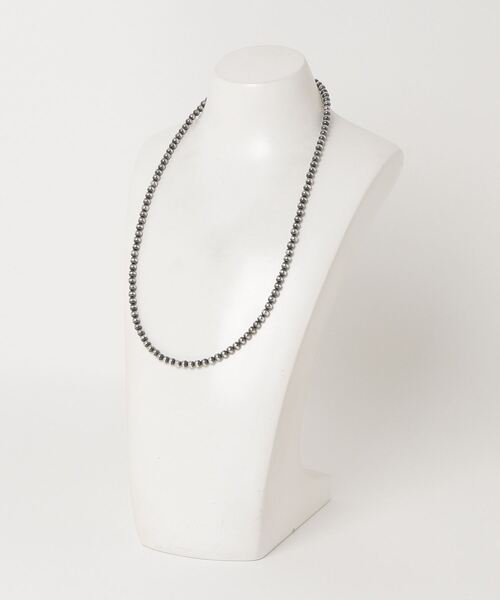 ERICKA NICOLAS BEGAY(エリッカ ニコラス ビゲイ)の「【ERICKA NICOLAS BEGAY】 NAVAJO PEARL NECKLACE / 5-60(ネックレス・メンズ・シルバー系2/シルバー系1・60cm)」の3枚目の写真