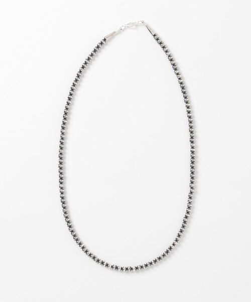 ERICKA NICOLAS BEGAY(エリッカ ニコラス ビゲイ)の「【ERICKA NICOLAS BEGAY】 NAVAJO PEARL NECKLACE / 5-60(ネックレス・メンズ・シルバー系2/シルバー系1・60cm)」の8枚目の写真