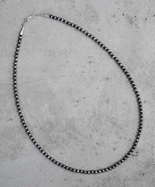 ERICKA NICOLAS BEGAY(エリッカ ニコラス ビゲイ)の「【ERICKA NICOLAS BEGAY】 NAVAJO PEARL NECKLACE / 5-60(ネックレス・メンズ・シルバー系2/シルバー系1・60cm)」の5枚目の写真