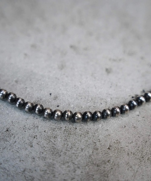 ERICKA NICOLAS BEGAY(エリッカ ニコラス ビゲイ)の「【ERICKA NICOLAS BEGAY】 NAVAJO PEARL NECKLACE / 5-60(ネックレス・メンズ・シルバー系2/シルバー系1・60cm)」の7枚目の写真