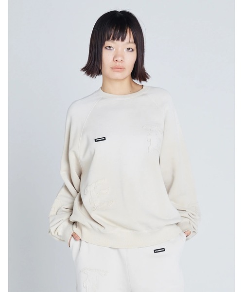 Little sunny bite（リトルサニーバイト）の「gradation sweat top（スウェット・レディース・ブルー/ブラック/ベージュ/グリーン・MEDIUM/SMALL）」の3枚目の写真