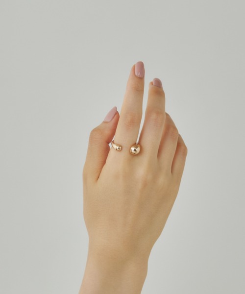 【SALE】海外限定◆PDPAOLA ドロップ型ラインストーンリング◆GD セール】ドロップリング / drop ring（リング）｜ciite'（シーテ