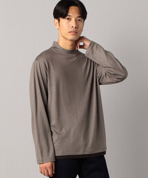 COMME CA MEN | ウール天竺 モックネック長袖Tシャツ(Tシャツ/カットソー)