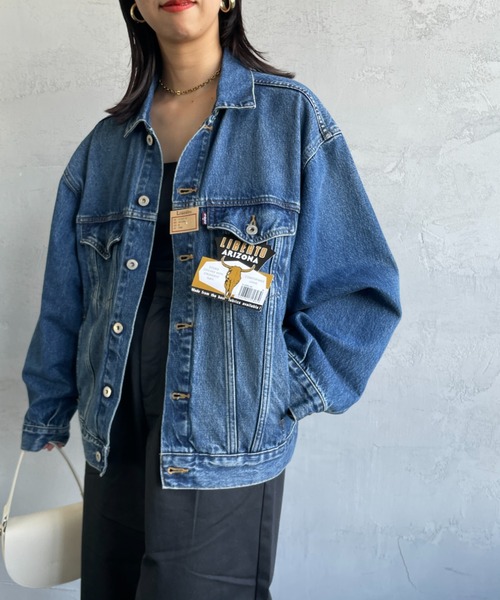 JEANS FACTORY （ジーンズファクトリー）の「[LIBERTO/リベルト] ARIZONA デニムジャケット（デニムジャケット・レディース・ブラック/グリーン/ブルー/ライトインディゴブルー・S/M/L）」の4枚目の写真