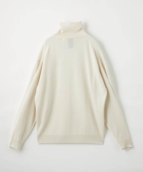 CITEN（シテン）の「＜CITEN＞ ハイゲージ ハイネック ニット（ニット/セーター・メンズ・オフホワイト/ネイビー・L/M）」の16枚目の写真