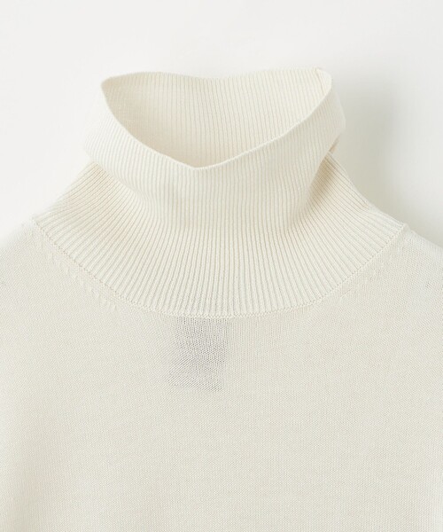 CITEN（シテン）の「＜CITEN＞ ハイゲージ ハイネック ニット（ニット/セーター・メンズ・オフホワイト/ネイビー・L/M）」の17枚目の写真