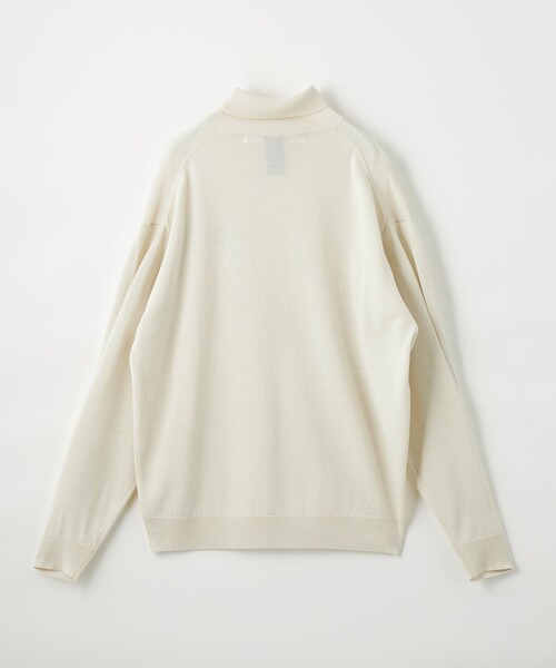 CITEN（シテン）の「＜CITEN＞ ハイゲージ ハイネック ニット（ニット/セーター・メンズ・オフホワイト/ネイビー・L/M）」の19枚目の写真