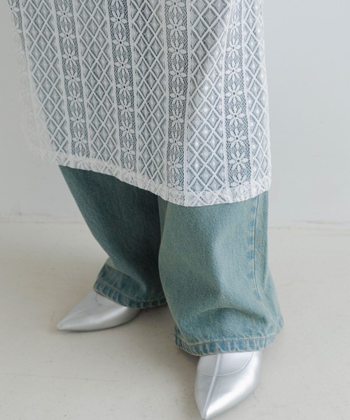 LOWRYS FARM（ローリーズファーム）の「マルチＷＡＹニットレース２Ｐワンピース 151586（ワンピース・レディース・ブルー/アイボリー/ブラック・FREE）」の15枚目の写真